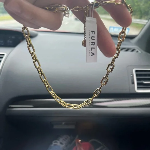 Furla Gold Chain Key Holder - Picture 3 of 16